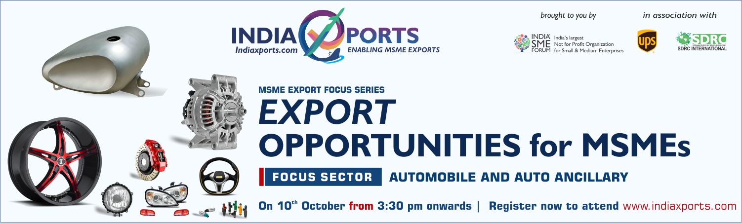 Export Opportunities for MSMEs focus sector Automobile and Ancillary