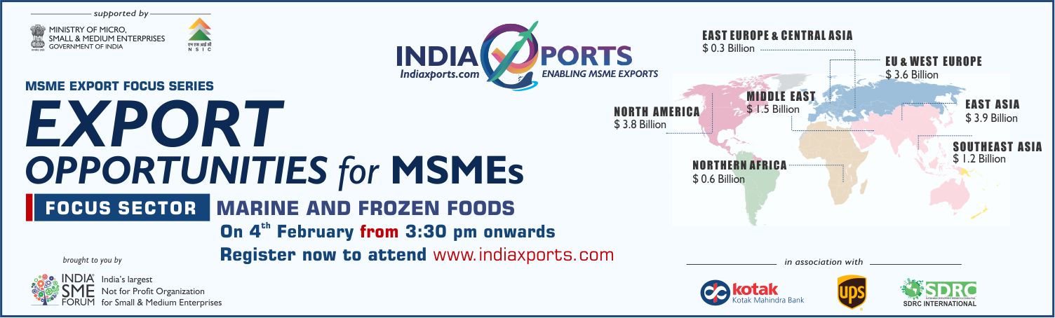 Export Opportunities for MSMEs focus sector Marine & Frozen Foods